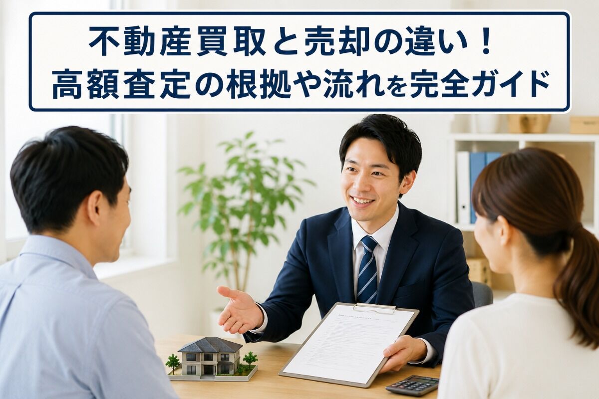不動産買取と売却の違い！高額査定の根拠や流れを完全ガイド