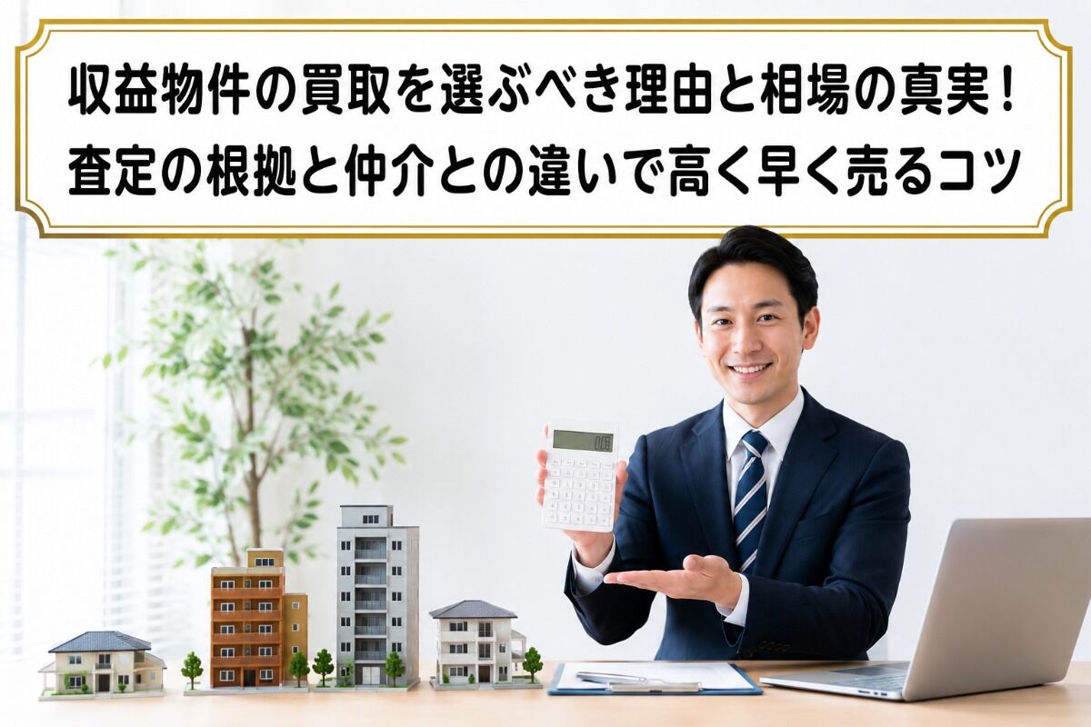 収益物件の買取を選ぶべき理由と相場の真実！査定の根拠と仲介との違いで高く早く売るコツ