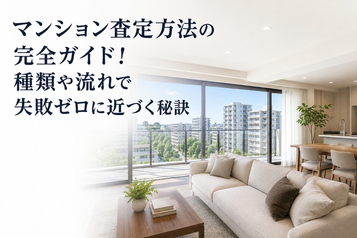 マンション査定方法の完全ガイド！種類や流れで失敗ゼロに近づく秘訣