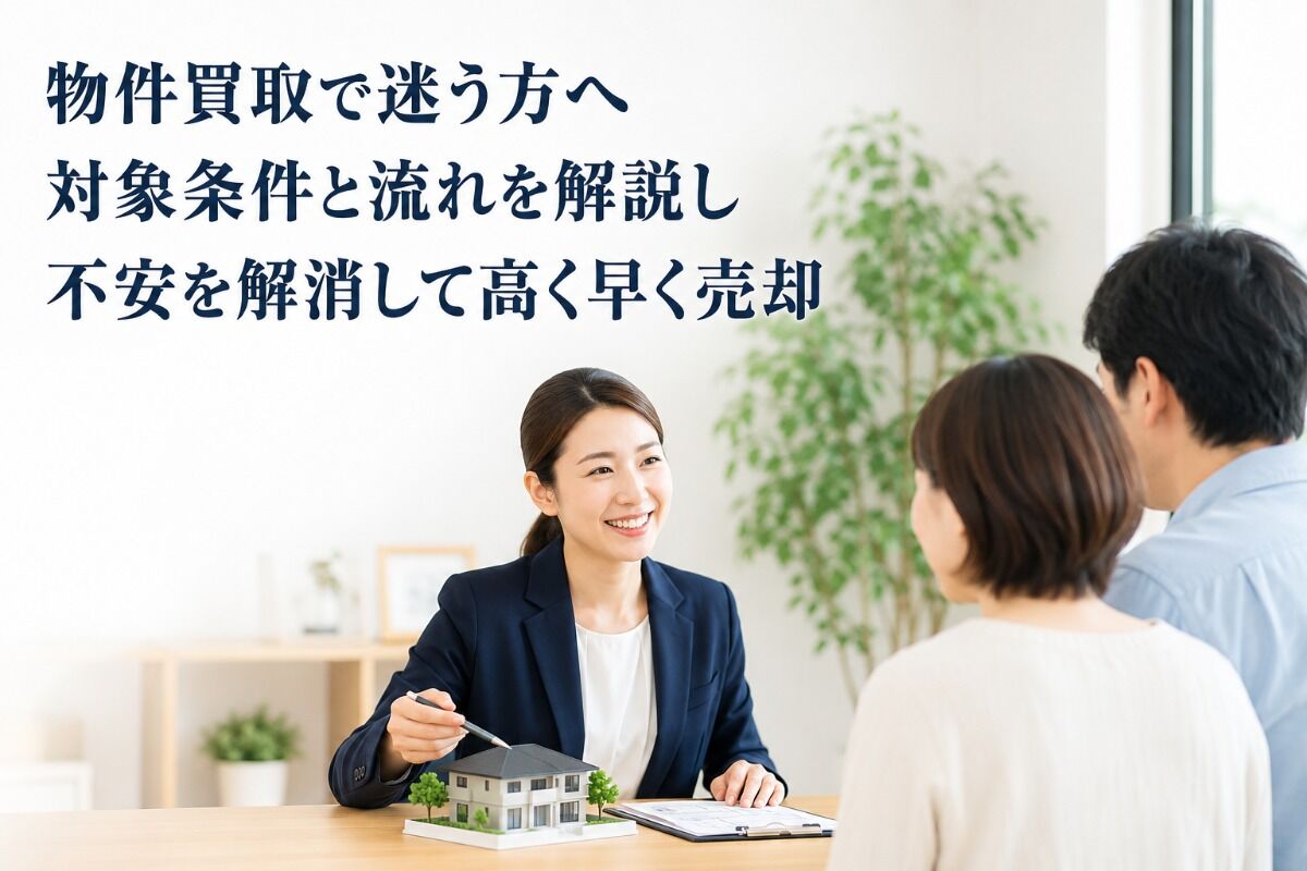 物件買取で迷う方へ―対象条件と流れを解説し不安を解消して高く早く売却