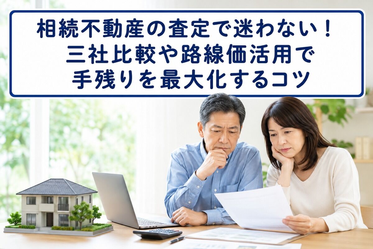 相続不動産の査定で迷わない！三社比較や路線価活用で手残りを最大化するコツ