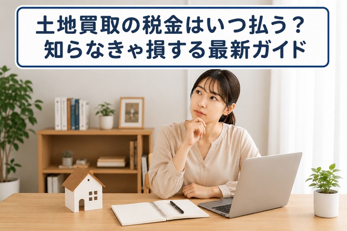 土地買取の税金はいつ払う？知らなきゃ損する最新ガイド