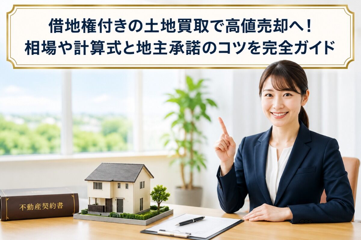 借地権付きの土地買取で高値売却へ！相場や計算式と地主承諾のコツを完全ガイド