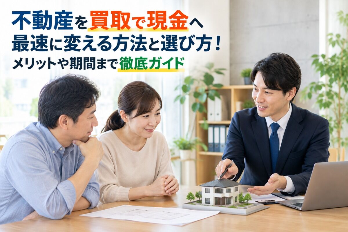 不動産を買取で現金へ最速に変える方法と選び方！メリットや期間まで徹底ガイド