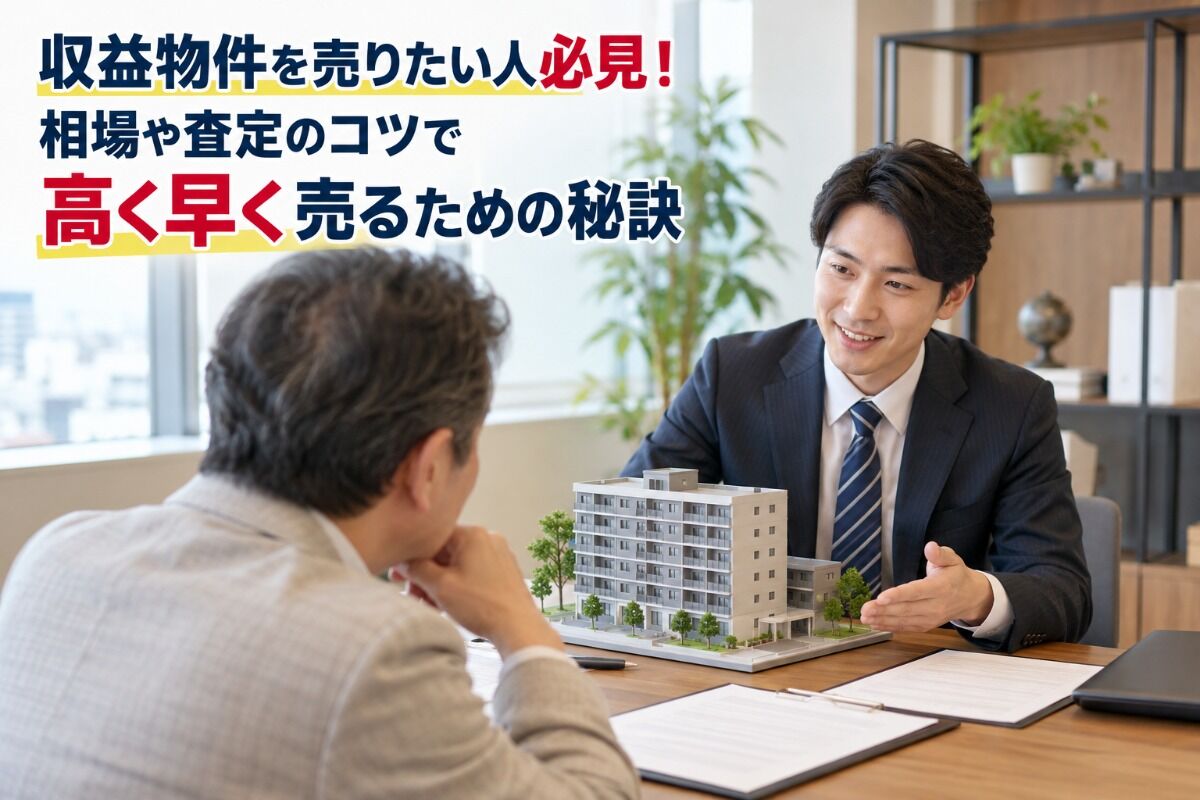 収益物件を売りたい人必見！相場や査定のコツで高く早く売るための秘訣