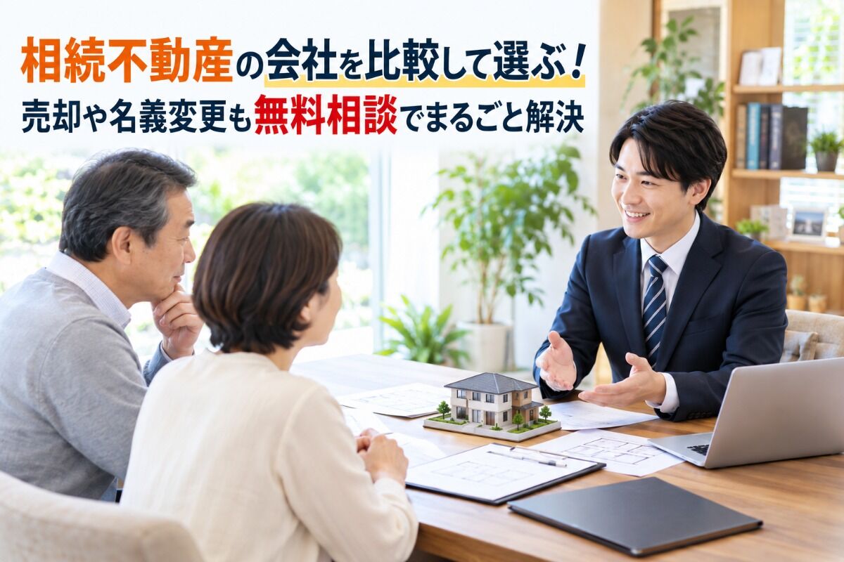 相続不動産の会社を比較して選ぶ！売却や名義変更も無料相談でまるごと解決