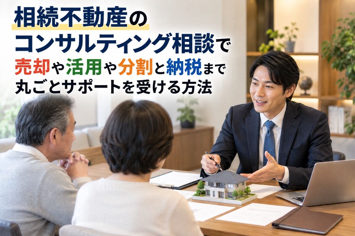 相続不動産のコンサルティング相談で売却や活用や分割と納税まで丸ごとサポートを受ける方法