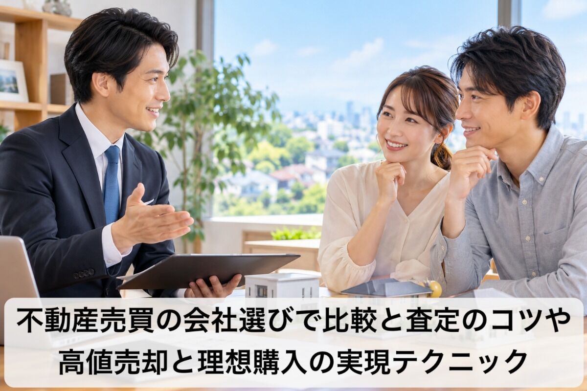 不動産売買の会社選びで比較と査定のコツや高値売却と理想購入の実現テクニック
