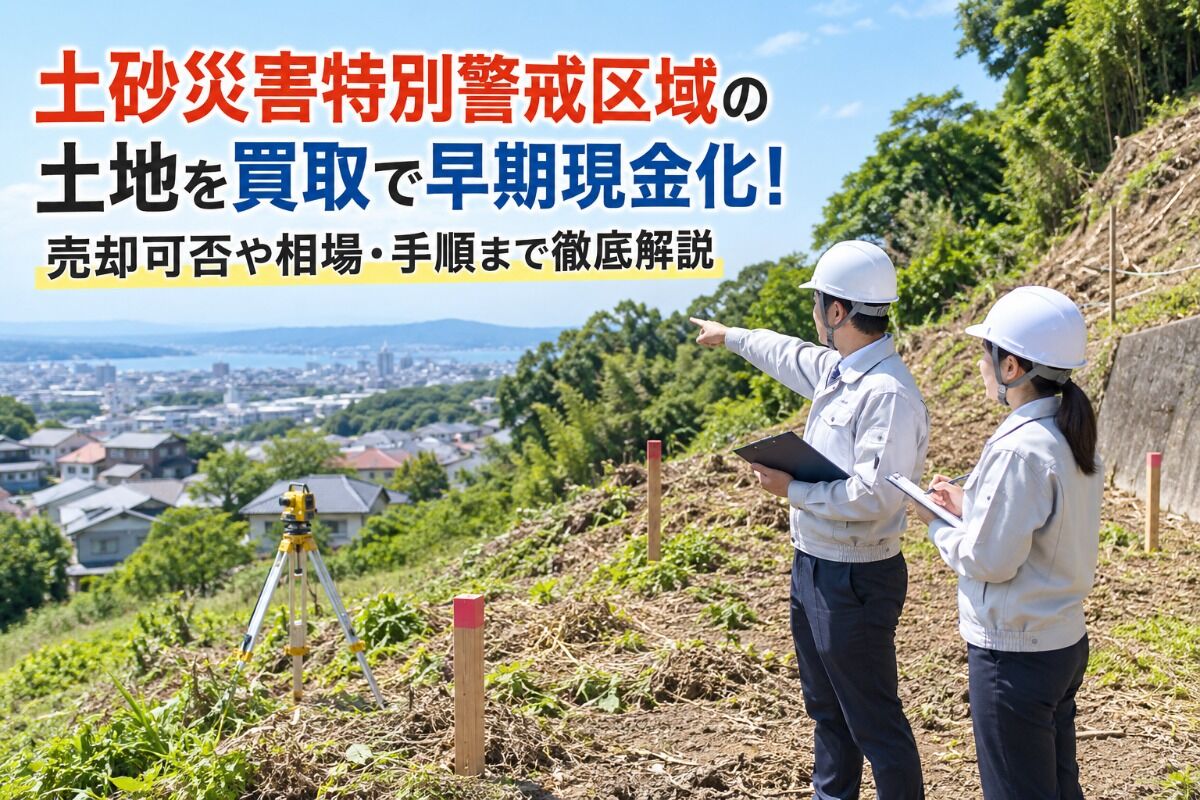 土砂災害特別警戒区域の土地を買取で早期現金化！売却可否や相場・手順まで徹底解説