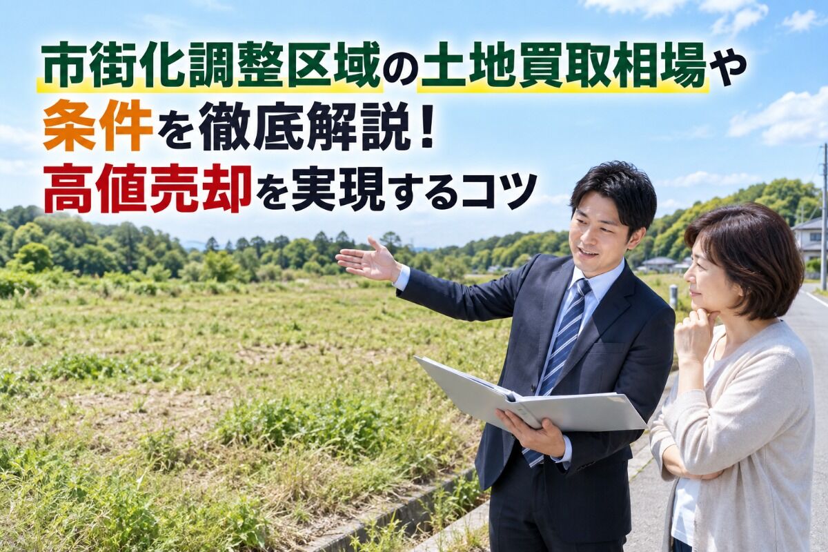 市街化調整区域の土地買取相場や条件を徹底解説！高値売却を実現するコツ