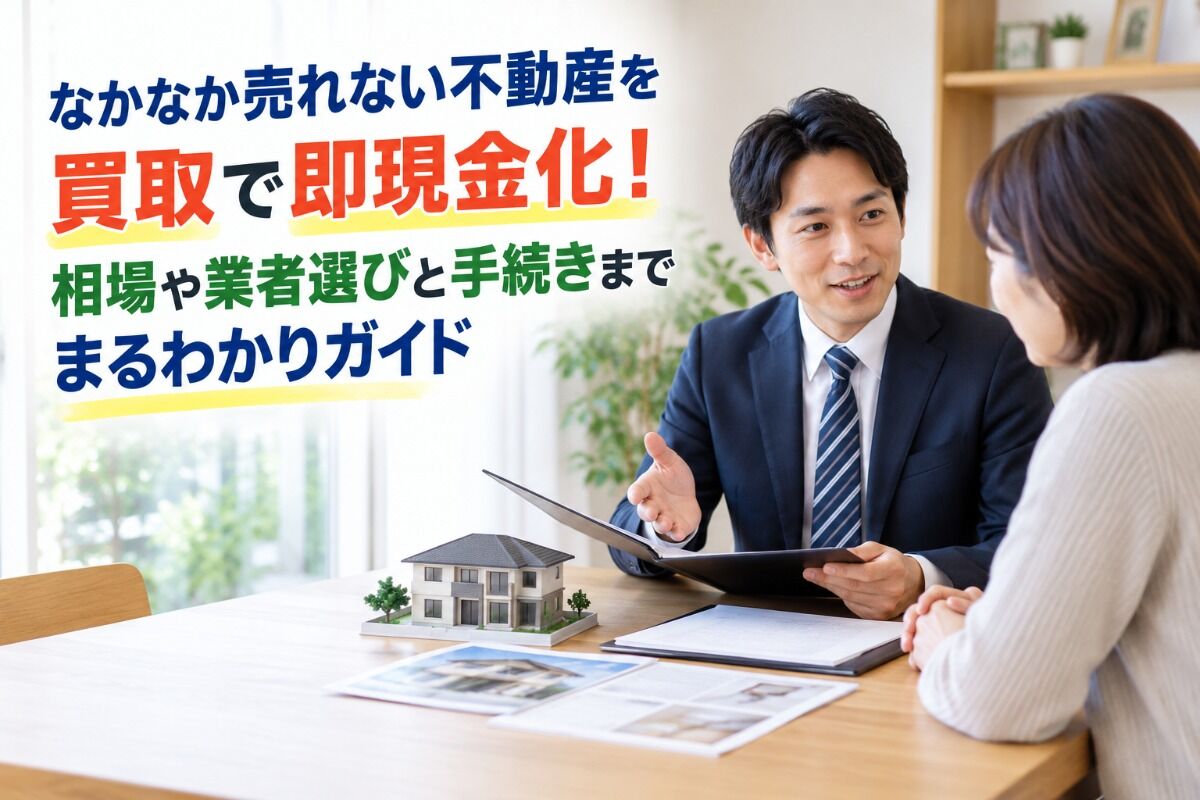 なかなか売れない不動産を買取で即現金化！相場や業者選びと手続きまでまるわかりガイド