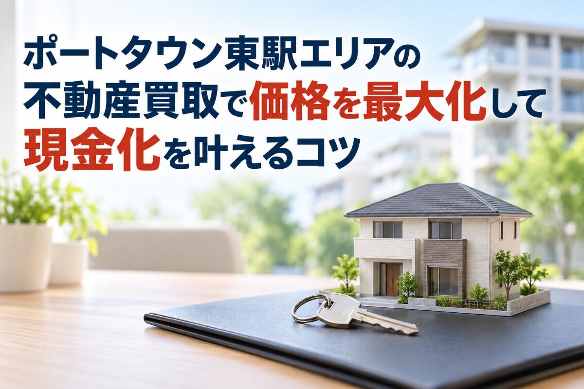 ポートタウン東駅エリアの不動産買取で価格を最大化して現金化を叶えるコツ